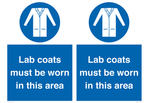 Lab coats must be worn in this area